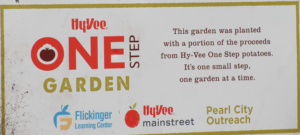 Hy-Vee One Step Garden Sign